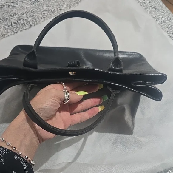 Longchamp Black Satchel with Structured Design - Picture 9 of 9